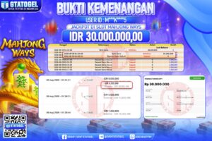 BUKTI WITHDRAW GTATOGEL KEMENANGAN JACKPOT DI SLOT MAHJONG WAYS